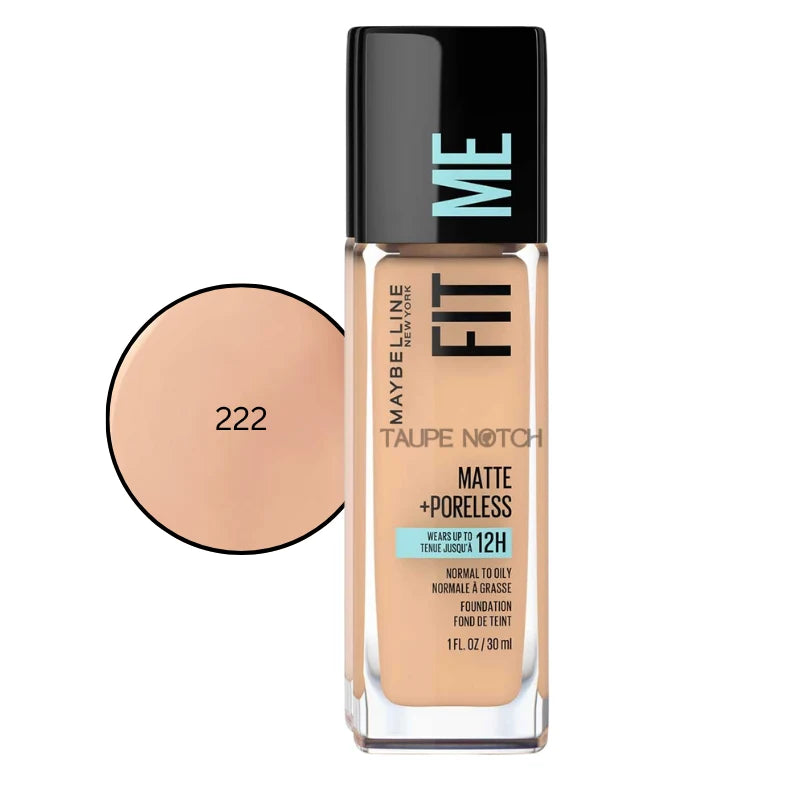 Maybelline Fit Me Matte + Poreless Foundation price in bangladesh , maybelline fit me foundation, Fit me foundation, Maybelline fit me foundation all shades in Bangladesh, Maybelline foundation swatch, Maybelline foundation for oily skin, 100% orginal products in bangladesh,authentic Makeup store in bangladesh, sephora in Bangladesh, taupe notch, go go gorgeous. Maybelline fit me foundation 222