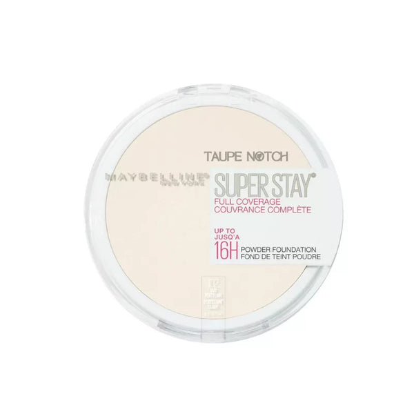 Maybelline SuperStay full coverage powder foundation compact, light ivory shade