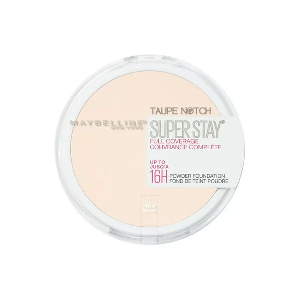 Maybelline SuperStay full coverage powder foundation compact, pale light shade