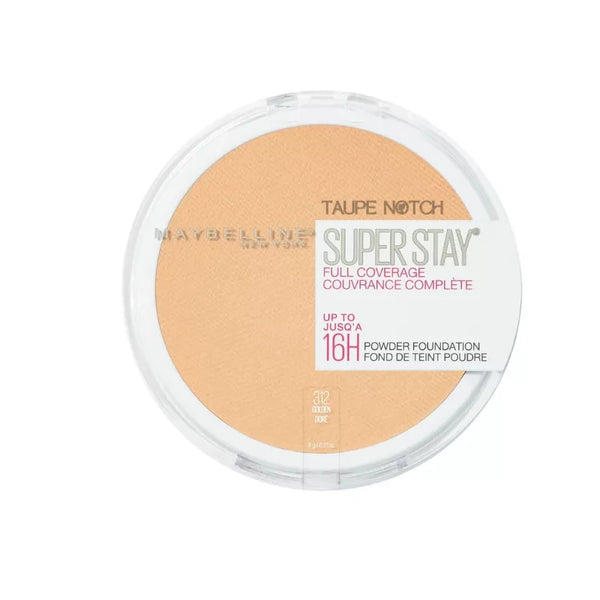 Maybelline SuperStay full coverage powder foundation compact, medium tan shade