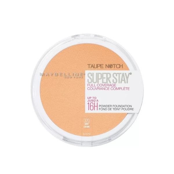 Maybelline SuperStay full coverage powder foundation compact, medium warm brown shade