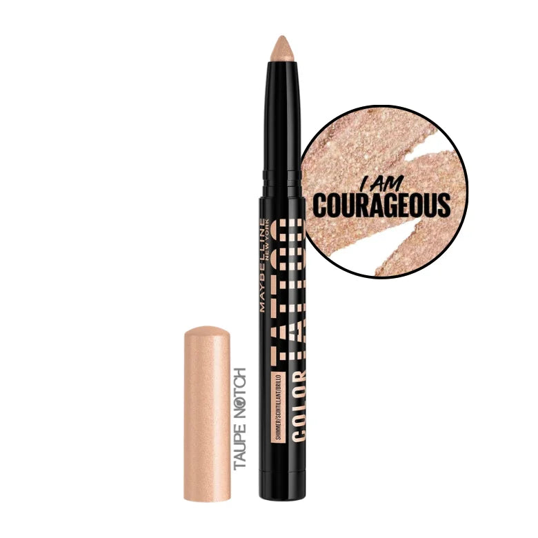 Eyeshadow stick in rose-gold shimmer with a creamy stick base
