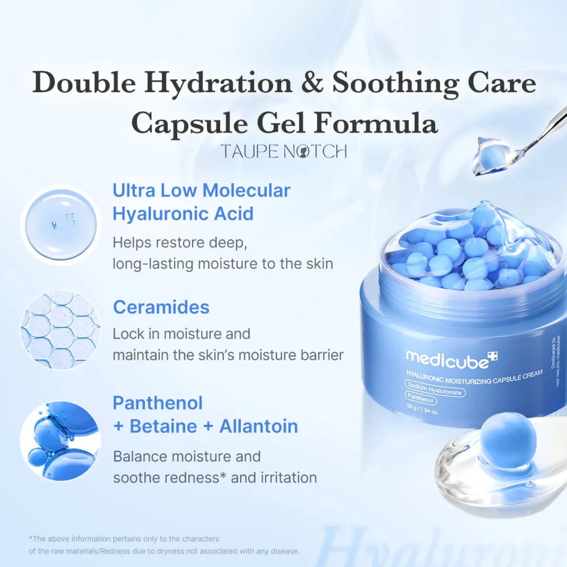Medicube Hyaluronic Moisturizing Capsule Cream 55g