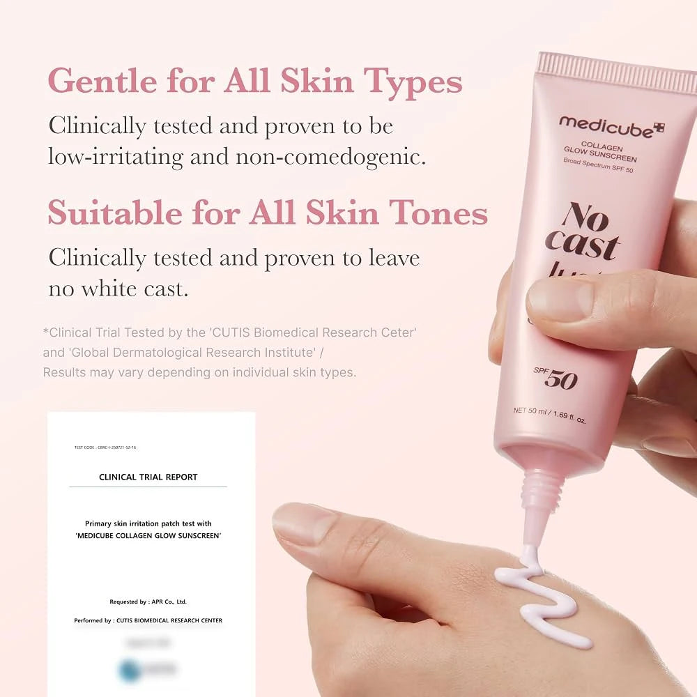 Medicube Collagen Glow Sun Cream 50 ml  on hand