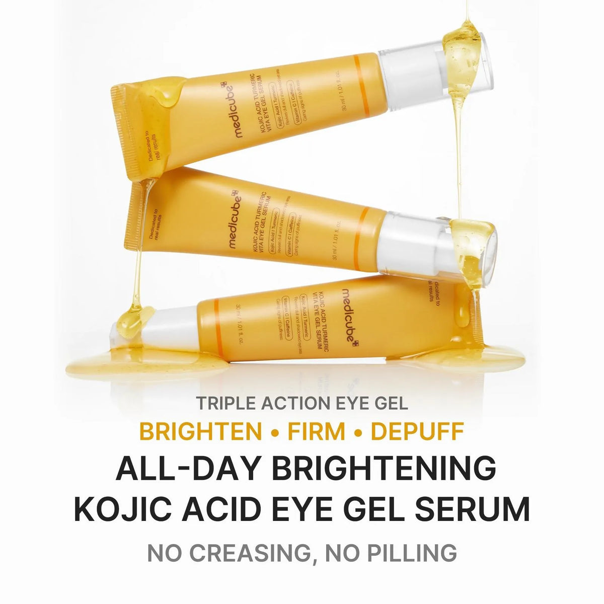 Medicube Kojic Acid Turmeric Vita Eye Gel Serum Formula 