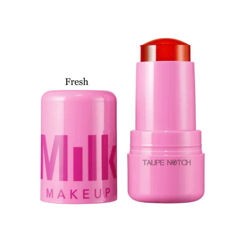 Cooling water jelly tint stick, pink tube with red cap