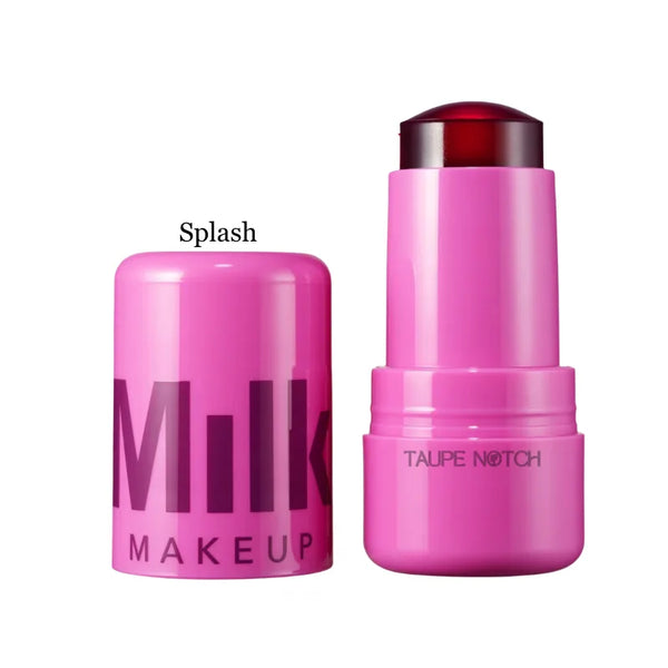 Cooling water jelly tint stick, magenta tube with dark red cap