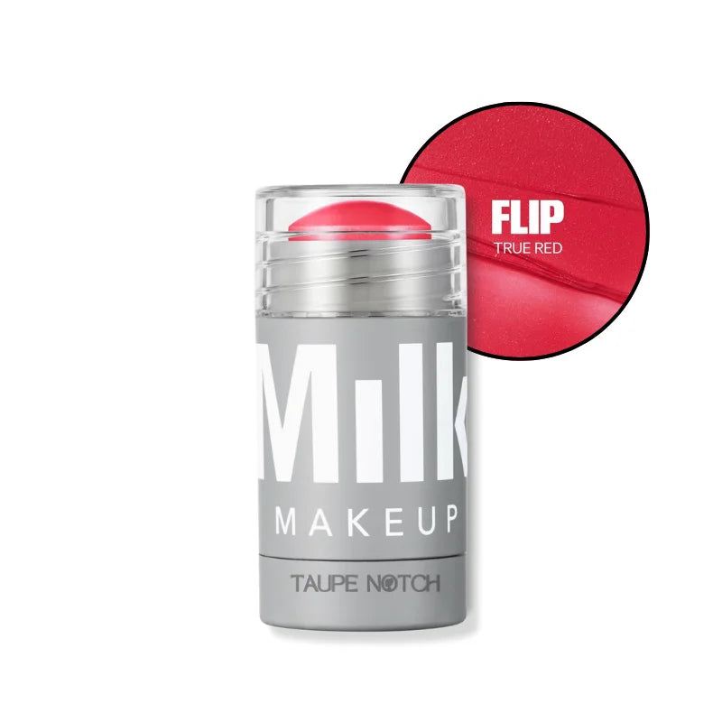 Milk Makeup lip & cheek cream blush stick, Flip true red in red