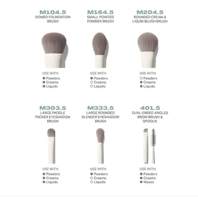 Morphe Along For The Glide 6-Piece Travel Brush Set