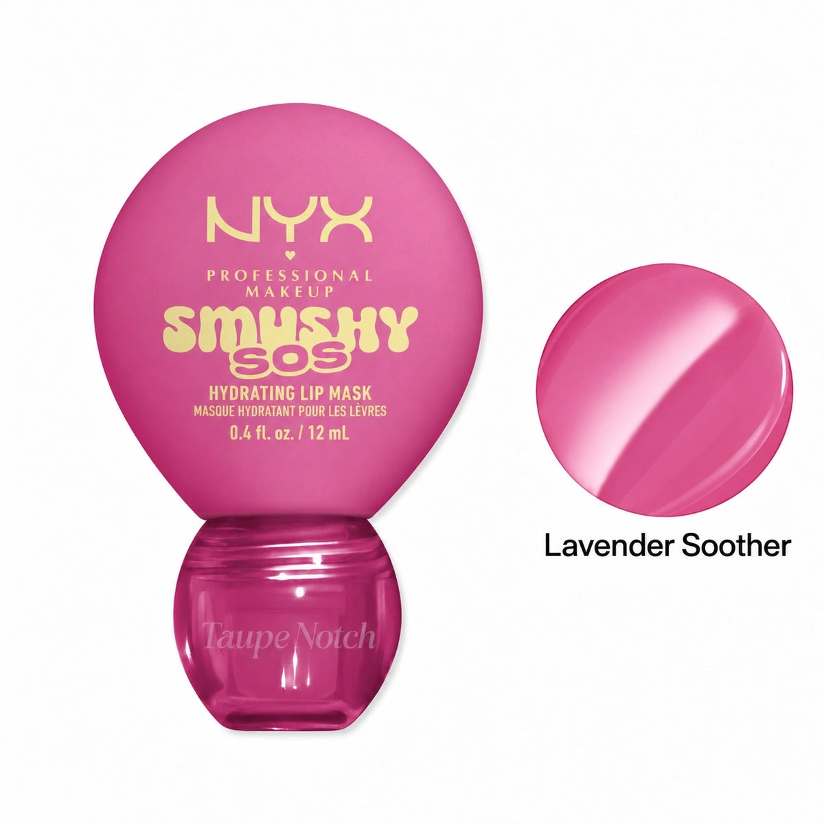 Hydrating lip mask in Lavender Soother, purple jar with rounded cap shown.