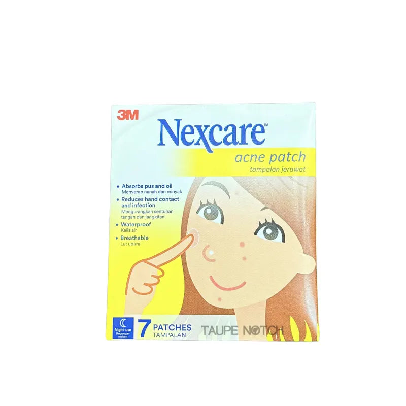 Nexcare acne patch box with 7 patches, taupe