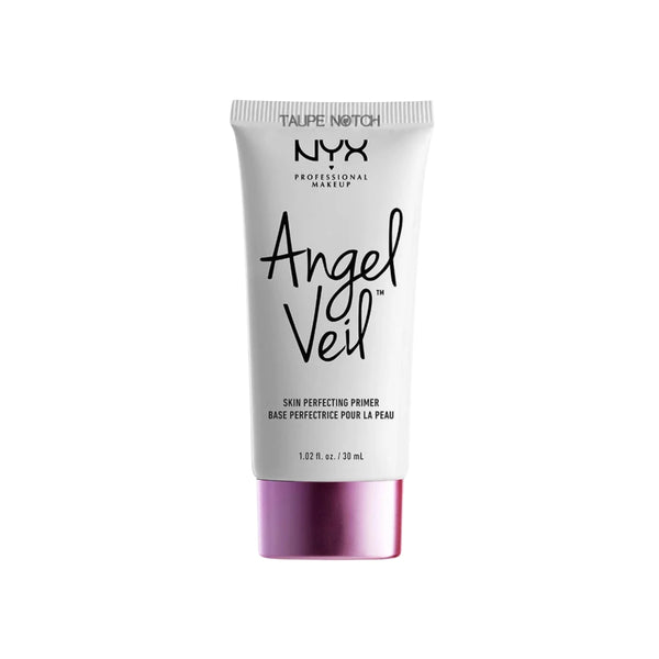 NYX Angel Veil skin perfecting primer squeeze tube, white and purple cap, 30 ml