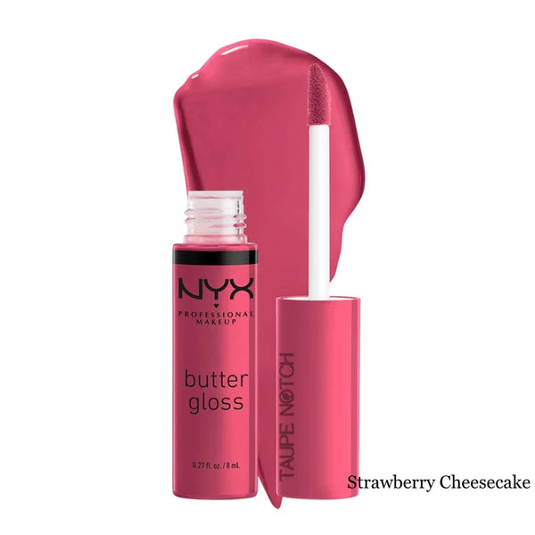 Nyx Butter Gloss Non-Sticky Lip Gloss price in bangladesh , Nyx Butter Gloss Non-Sticky Lip Gloss , nyx butter gloss in bd, nyx butter gloss swatches, nyx gloss, nyx lip gloss, Nyx lipstick in bd, nyx makeup products, 100% orginal products in bangladesh,authentic Makeup store in bangladesh, sephora in Bangladesh, taupe notch, go go gorgeous. Nyx Butter Gloss Non-Sticky Lip Gloss Strawberry cheesecake 