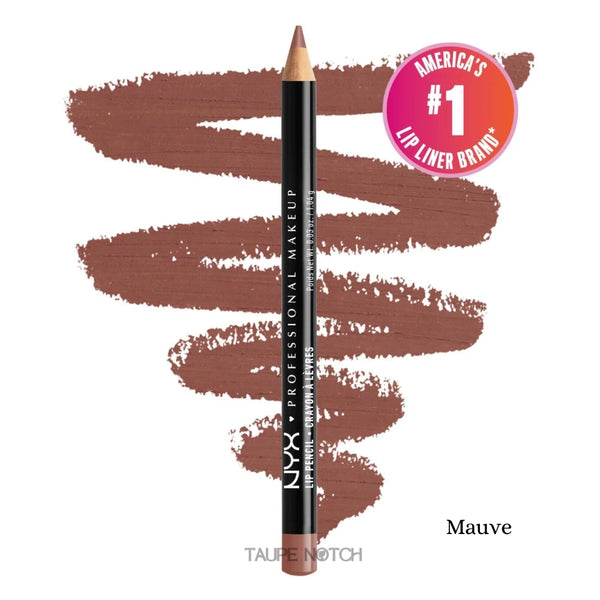Lip liner pencil in Mauve, nude-brown crayon tip