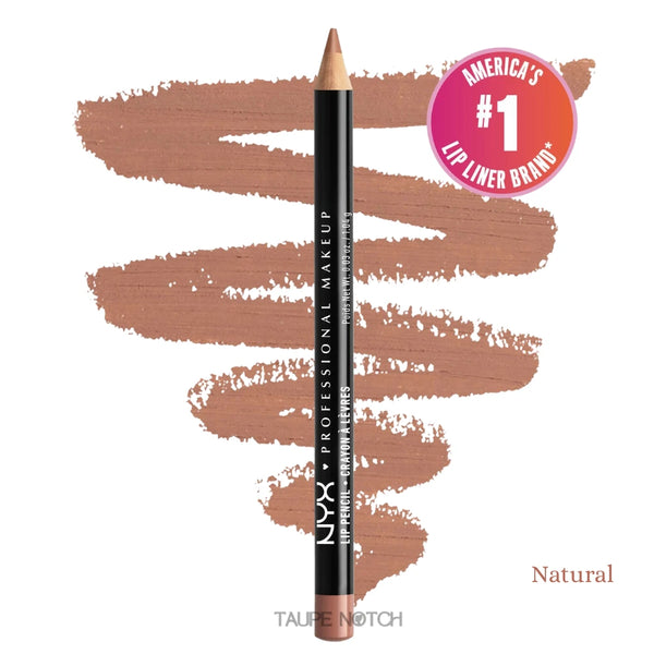 Lip liner pencil in Natural, light nude-brown crayon tip