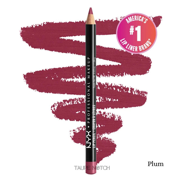 Lip liner pencil in Plum, berry-purple crayon tip
