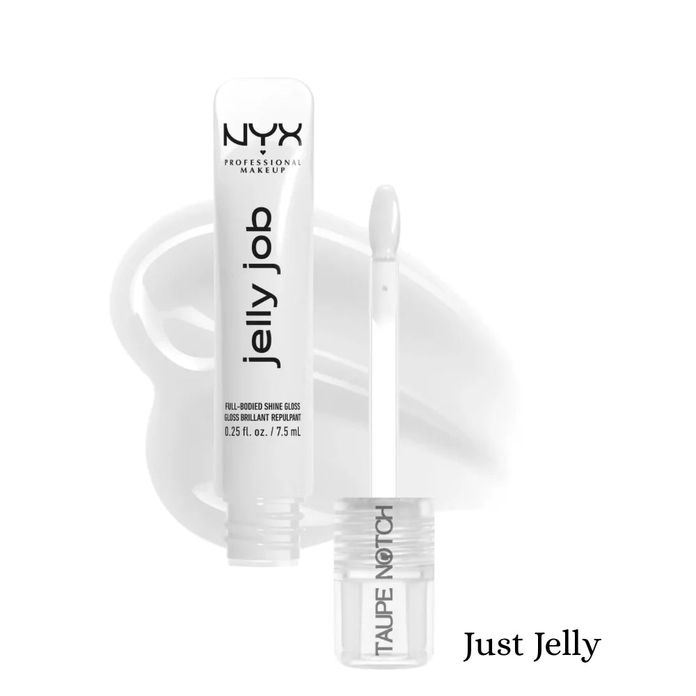 Jelly Job lip gloss, Just Jelly shade, with doe-foot applicator.