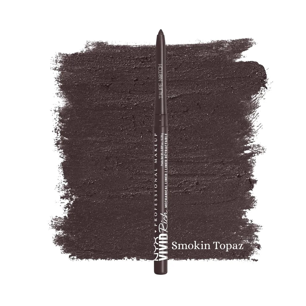 Nyx Vivid Rich Mechanical Eye Liner Smokin Topaz price in bangladesh,Nyx eyeliner,Nyx vivid rich liner,Nyx brown liner,Nyx smokin topaz eye liner,authenic cosmetics store in bangladesh, 100% original product in bangladesh, taupe notch, go go gorgeous, lavishta. sephora in bangladesh. 