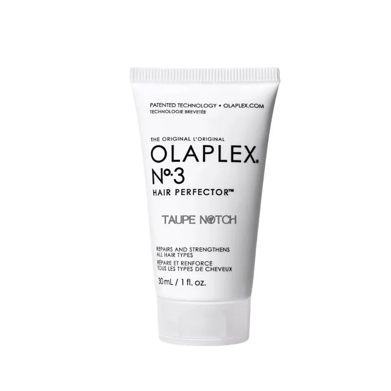 Hair perfector squeeze tube, white with No.3 label, 30 mL, flip-top cap