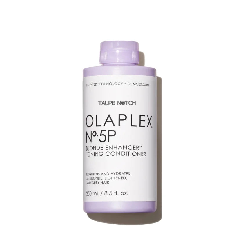 Olaplex Nº.5P blonde toning conditioner bottle with lavender cap, 250 ml