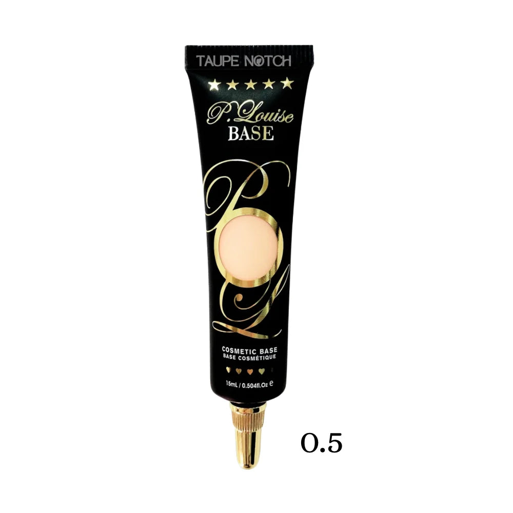 P.louise eyeshadow base in shade 0.5, black tube with gold applicator tip