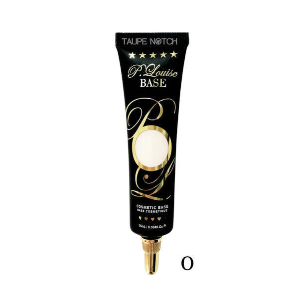 P.louise eyeshadow base in shade 0, black tube with gold applicator tip