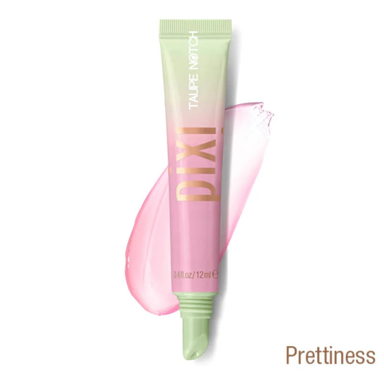 Lip tone tube with Taupe Notch branding and pink gel swatch