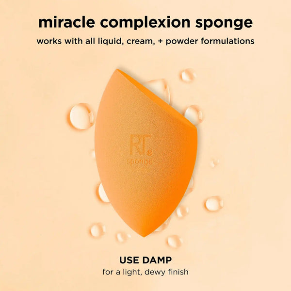 Makeup complexion sponge, orange teardrop applicator
