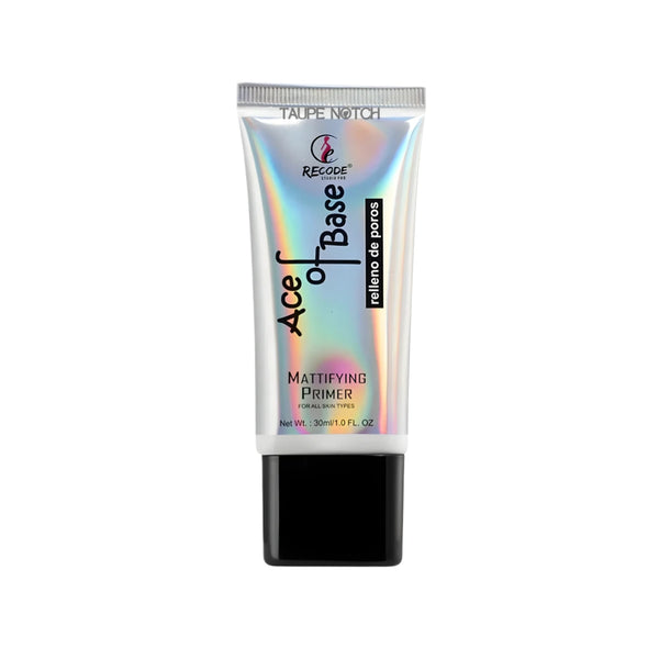 Recode mattifying primer tube, 30 ml, white and black