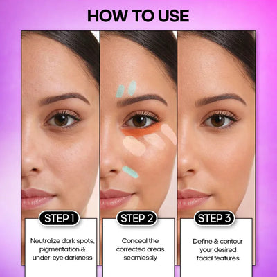 Recode Beauty Concealer, Colour Corrector & Contour Palette