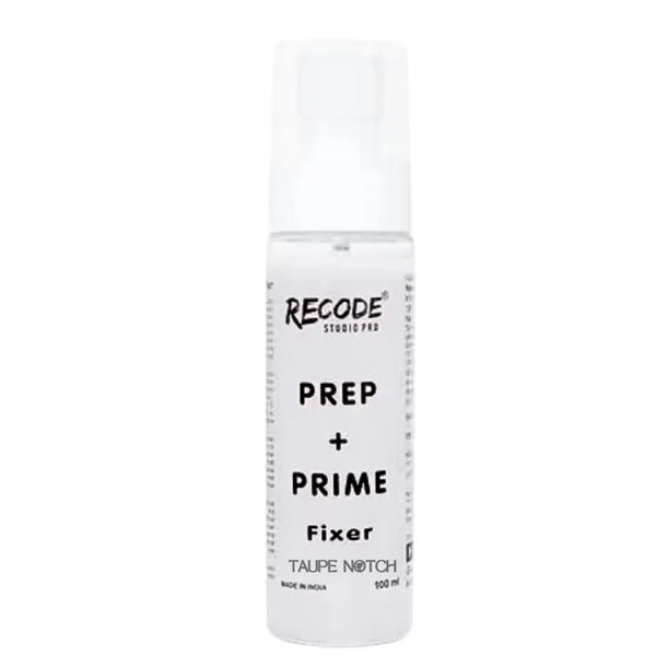 Recode Prep + Prime Fixer 100 ml clear bottle with white cap