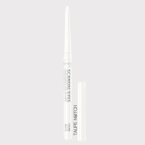 Rimmel London Scandal Eyes Contour Eye Definer in White 003 retractable kohl eyeliner pencil with cap open