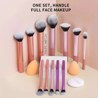 Shein 12pcs Multi-Functional Makeup Brush Set Including Beauty Blender and Puff