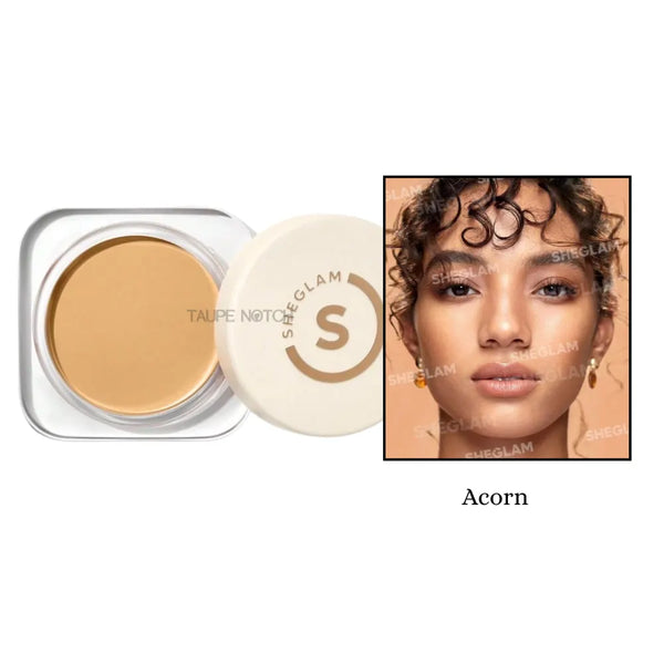 Foundation balm compact with open cream balm, Acorn shade