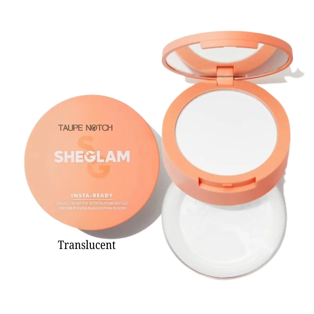 Sheglam Insta-Ready Face & Under Eye Setting Powder Duo – Taupe Notch