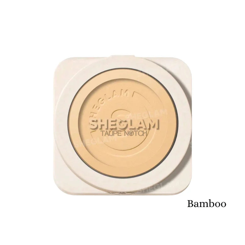 Sheglam high coverage powder foundation compact in Bamboo shade