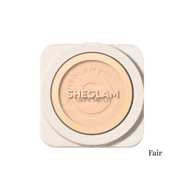 Sheglam high coverage powder foundation compact in Fair shade