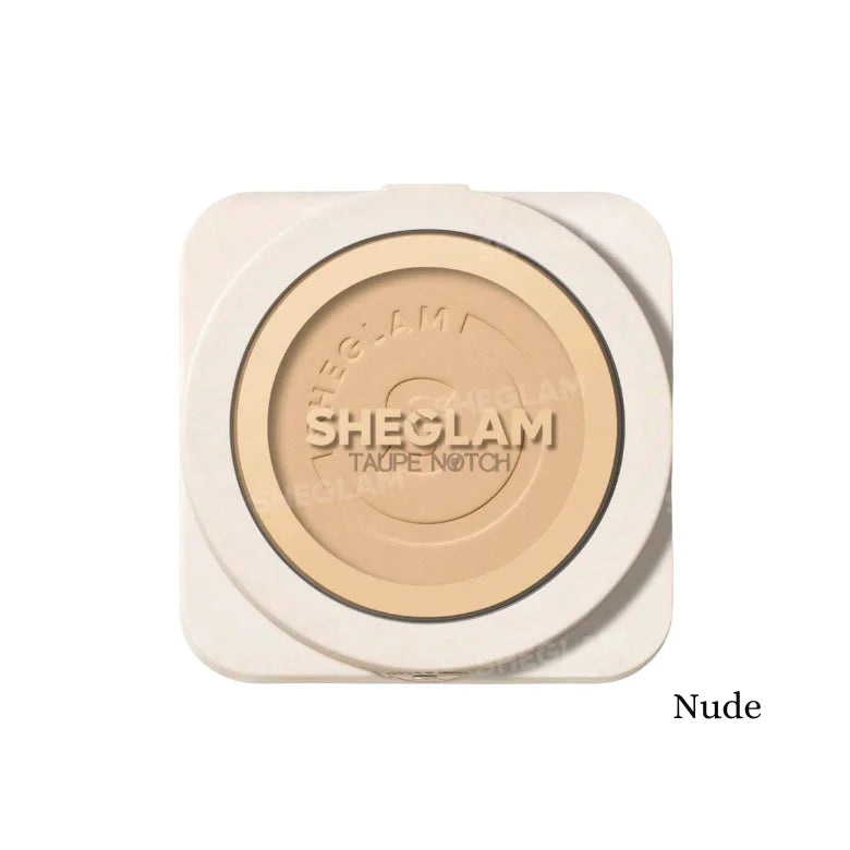 Sheglam high coverage powder foundation compact in Nude shade