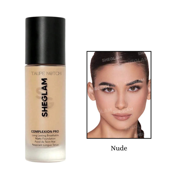 Sheglam Complexion Pro Long Lasting Breathable Matte Foundation price in bangladesh, Sheglam foundation, Sheglam matte foundation, Sheglam long lasting foundation, Sheglam full coverage foundation, Sheglam complexion pro foundation, Taupe notch, Top notch, Go go gorgeous 
