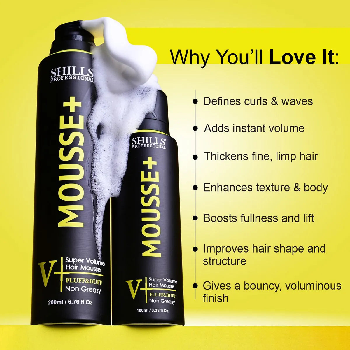 Shills Hair Mousse+ 100ml