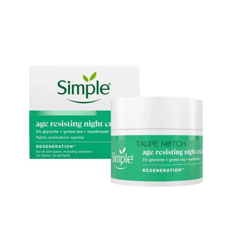 Simple Age Resisting Night Cream price in bangladesh , simple moisturizer, simple night cream, simple anti ageing cream, 100% orginal products in bangladesh,authentic Makeup store in bangladesh, sephora in Bangladesh, taupe notch, go go gorgeous. 