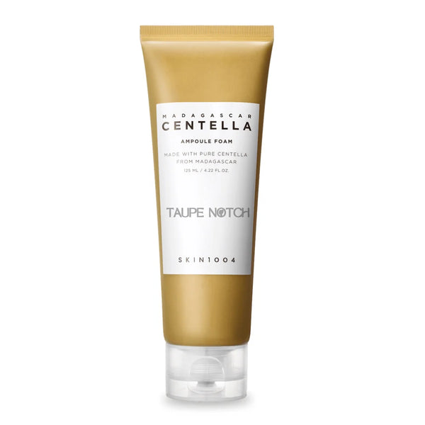 Skin1004 Centella ampoule foam tube, 125ml, gold and white with pump cap