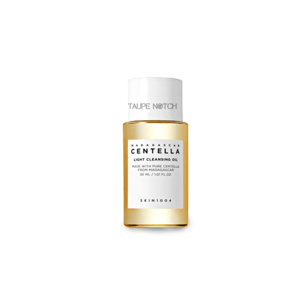 Skin1004 Madagascar centella light cleansing oil bottle with white cap and amber liquid