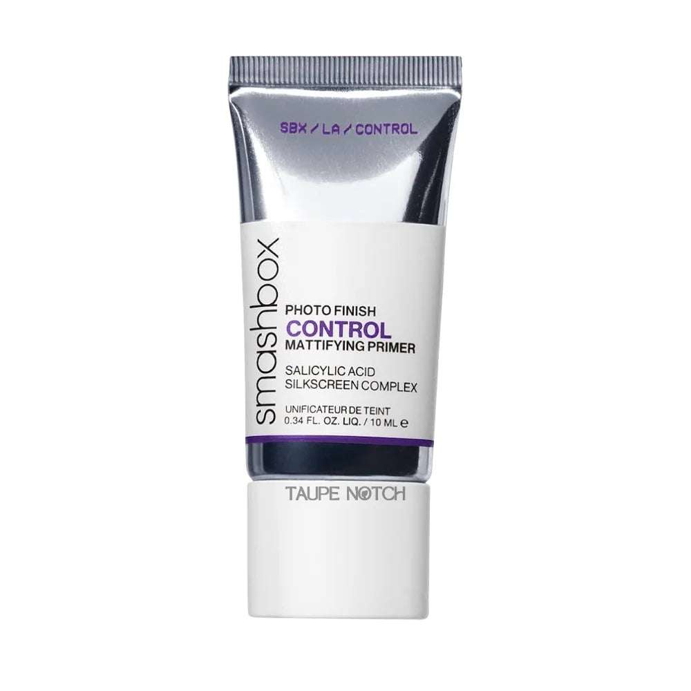 Smashbox Photo Finish Control mattifying primer tube, taupe notch shade, 10 ml.