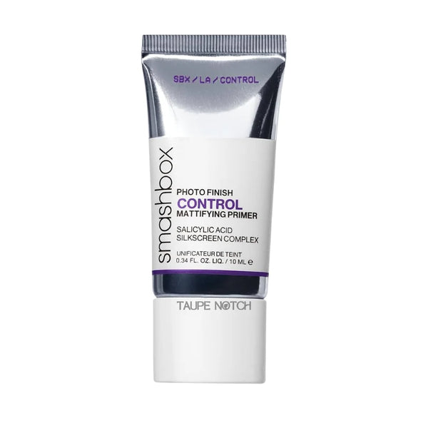 Smashbox Photo Finish Control mattifying primer tube, taupe notch shade, 10 ml.