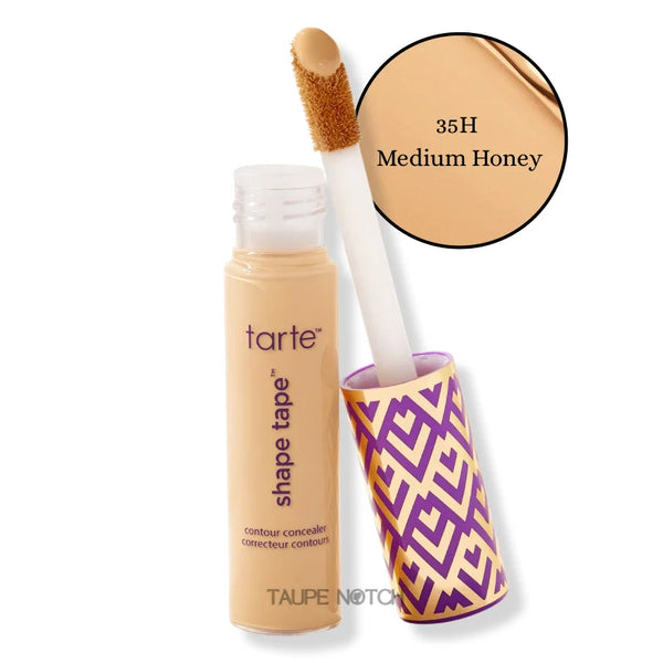 Tarte Shape Tape concealer in 35H Medium Honey with doe-foot applicator