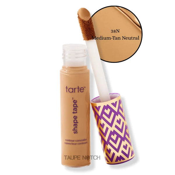 Tarte Shape Tape concealer in 38N Medium-Tan Neutral with doe-foot applicator