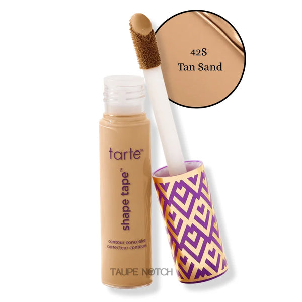 Tarte Shape Tape concealer in 42S Tan Sand with doe-foot applicator