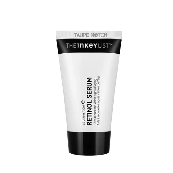 The INKEY List Retinol Serum in white and black squeeze tube, 30 ml