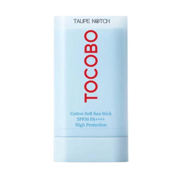 Tocobo Cotton Soft Sun Stick SPF50+ PA++++ sunscreen stick, light blue container.